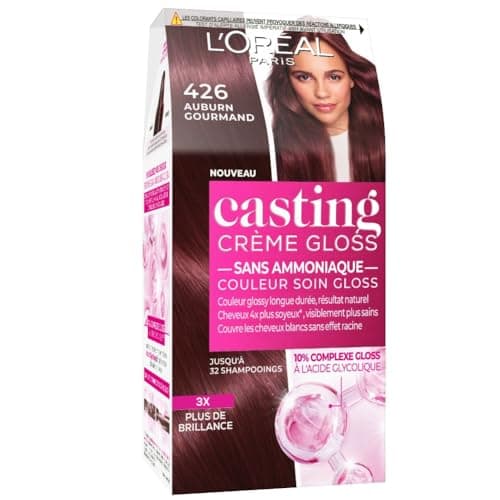 L'ORÉAL PARIS Semi-Permanent Hair Colour Tone on Tone - Gloss Care Colour - Ammonia-Free - Casting Cream Gloss - Shade : Gourmet Auburn (426) - Image 3
