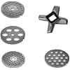 Food Processor Meat Grinder Stainless Steel with Perforated Discs, Chopper Knife, Sausage Filling Tube, Cookie Cutter Compatible with Kenwood - Image 3