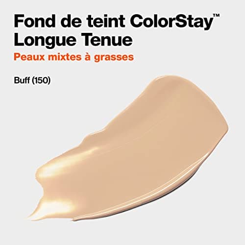 Revlon ColorStay - Fond de teint Longue Tenue 24H - Maquillage Teint et Soin Peaux Mixtes à Grasses - Formule Nourrissante et Protectrice à Base de Vitamine E - SPF 15-30 ml - N150 Buff - Image 5