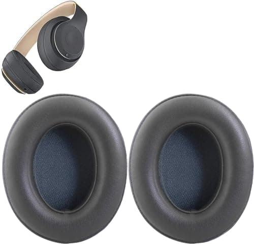 Studio 3-Pack Replacement Earpads for Beats Studio 2 & Studio 3 Headphones Wired & Wireless, Studio 3.0 2.0 Memory Foam Earpads with Soft Protein Leather Replacement Parts - Ombre Gray - Image 3
