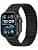 Tasikar Magnetic Bands Compatible with Apple Watch 49mm 46mm 45mm 44mm 42mm Soft Silicone Buckle Strap for iWatch Ultra 3 2 1 SE Series 11 10 9 8 7 6 5 4 3, Black - Image 2