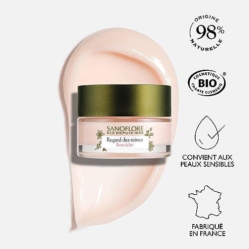 Sanoflore – Regard des Reines Rose Eclat – Soin contour des yeux anti-rides anti-cernes certifié bio– Edelweiss Bio – Vitamine C – 15 ml - Image 9