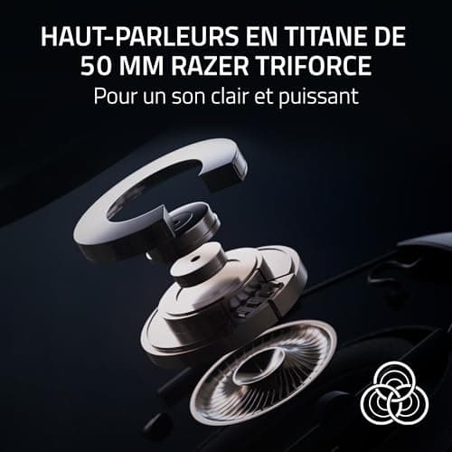 Razer Blackshark V2 Hyperspeed for PC - Ultralight E-Sports Wireless Gaming Headset 280g (Super Wide Band Microphone, 50mm Triforce Speaker, Sound Insulation Foam) White - Image 6