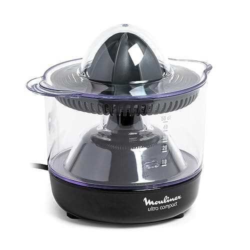 Moulinex Electric Citrus Press, Double Rotation, Capacity 0.45 L, Ultra Compact, Black PC120870 - Image 3