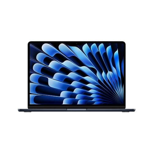 Apple 2024 13" MacBook Air Laptop mit M3 Chip: 13.6" Liquid Retina Display, 16 GB Gemeinsamer Arbeitsspeicher, 512 GB SSD Speicher, beleuchtete Tastatur, 1080p FaceTime HD Kamera, Mitternacht - Image 2