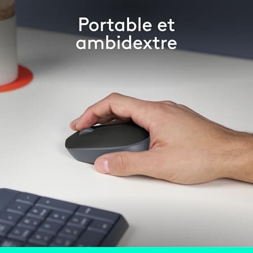 Logitech B170 2.4GHz Wireless Mouse with Nano Receiver, Optical Tracking, Long-Life Battery 12 Months, Ambidextrous, Compatible with PC/Mac/Laptop - Grey - Image 4