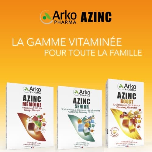 Azinc Vitalité - Réduit la fatigue due au surmenage, soutient les performances intellectuelles, dès 15 ans - 120 gélules - Image 8