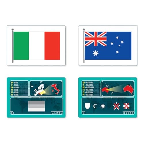 Clementoni | Flag Game – Educational Board Game for Girls and Boys 6+ | 50 Country Cards | Observation and Association | General Culture | Learning Geography - Image 5