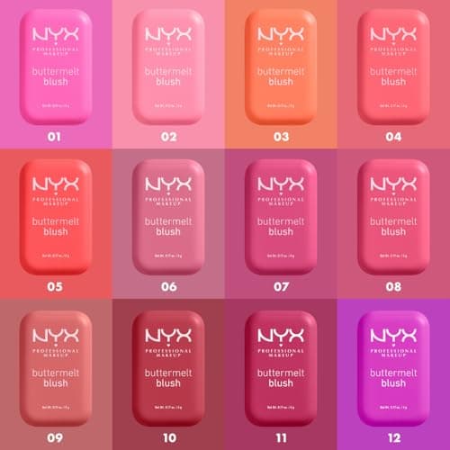 NYX PROFESSIONAL MAKEUP - Blush en Poudre, enrichi en beurre de mangue, beurre d'amande & beure de karité - Texture Fondante - Formule Vegan - Buttermelt Blush, Teinte : U Know Butta - Image 6