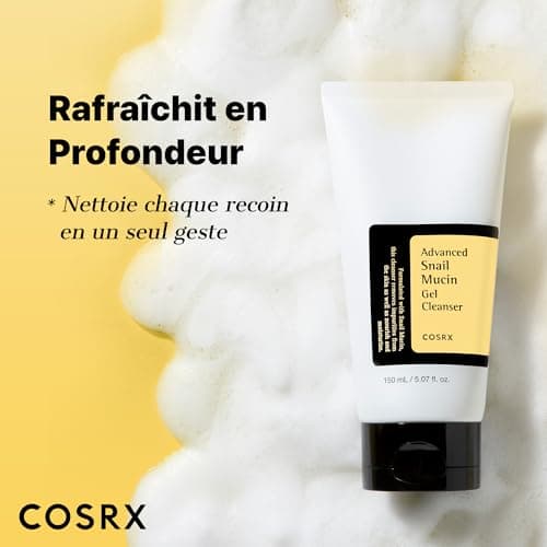 COSRX Advanced Snail Mucin Gel Cleanser, 150 mL | Gel nettoyant quotidien riche pour peau sèche et sensible | Soin de la peau coréen, non testé sur les animaux, sans parabènes, Korean Skincare - Image 7