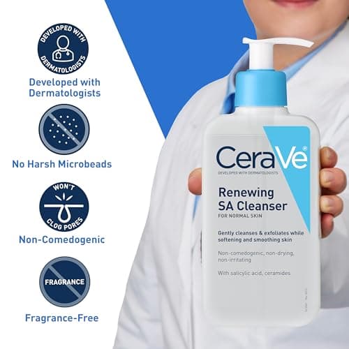 CeraVe Le renouvellement de Sa Nettoyant Nettoyant Acide salicylique Corps Peau normale 8 oz - Image 4