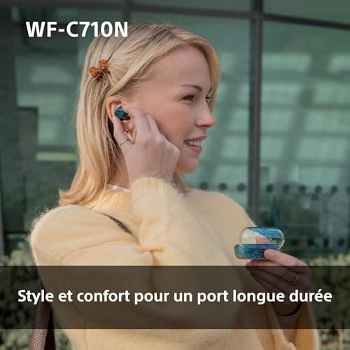 Sony WF-C710N - Wireless Noise Cancelling Earbuds, Lightweight Earphones, Touch Controls, Multipoint Connection, IPX4, Up to 40 HR Battery, Fast Charge, iOS and Android - Pink - Image 6