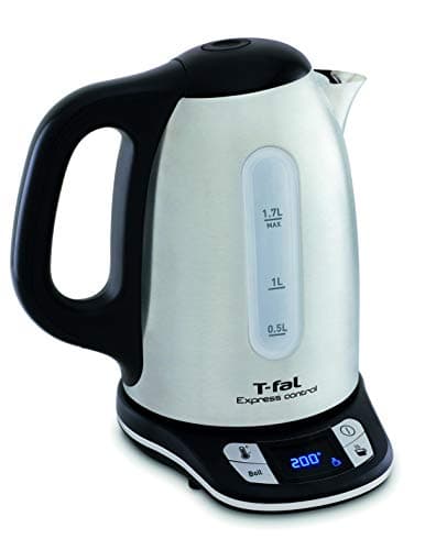 Tefal Stainless steel cordless electric kettle, 1.7 L, 2400 W, 7 adjustable temperatures from 60 to 100°, digital display, 60 min hot, Express Control KI240D10 - Image 2