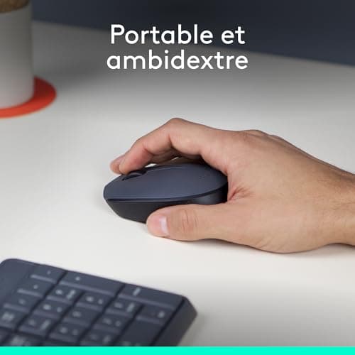 Logitech M170 2.4GHz Wireless Mouse with Nano Receiver, Optical Tracking, Long-Life Battery 12 Months, Ambidextrous, Compatible with PC/Mac/Laptop - Grey Black - Image 5