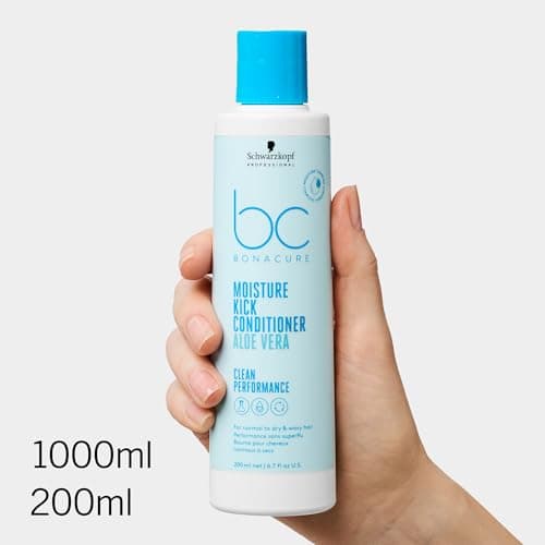 Schwarzkopf Professional Bonacure Moisture Kick Conditioner Normal Dry Hair Vegan Care Complex With Glycerol Better Manageability Elasticity Moisturizing Detangling 200ml - Image 3