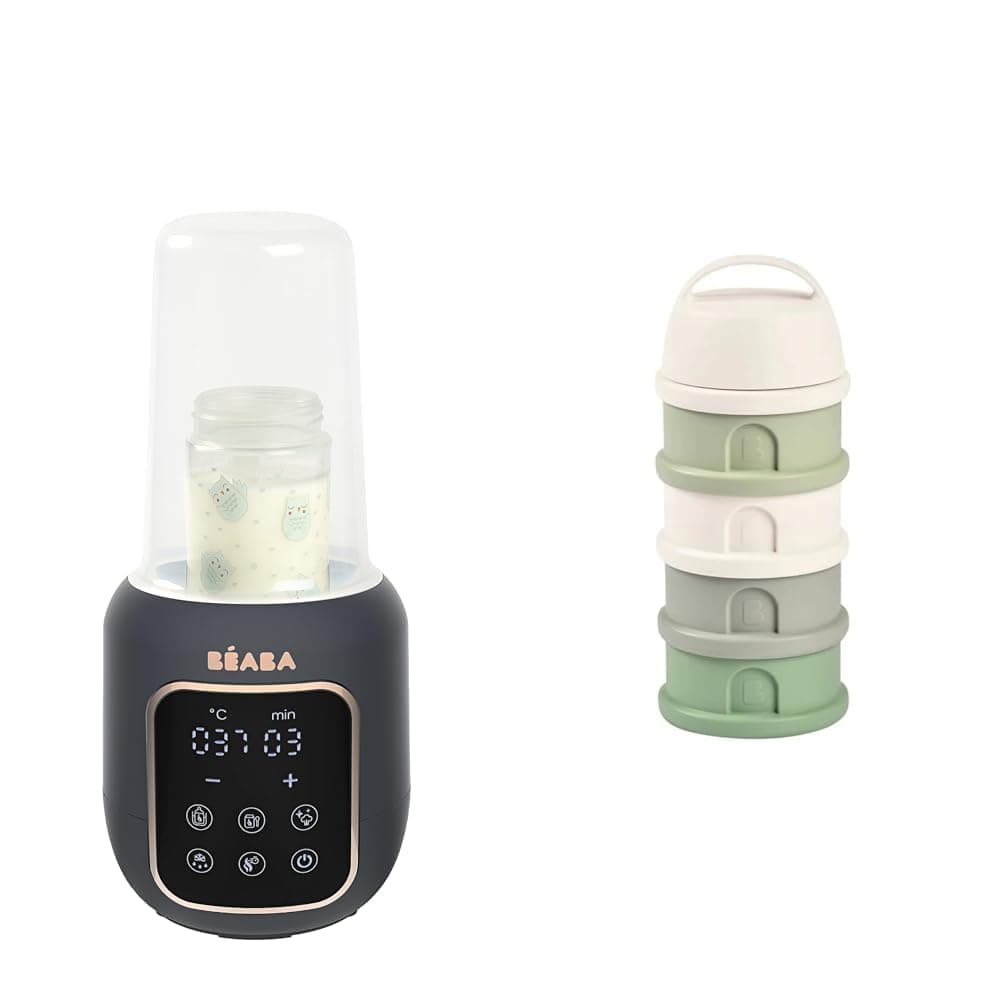 BÉABA, 1 bottle warmer/steriliser and 1 measuring box, multi-function milk heater: 5 modes, bain-marie, small pot warmers, defrosting, quick mode, sterilisation mode, multi milk - Image 1