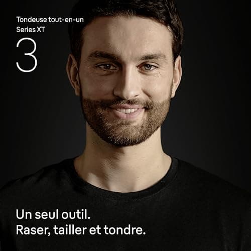 Braun Rasoir Electrique Pour Hommes Tout-En-Un Series 3 XT3 XT3205 Avec Une Lame Unique 4D Flex, Jaune, Coffret De Rasage Avec +7 Outils Pour Styliser Et Raser La Barbe, 3 Sabots Pour Le Visage - Image 3