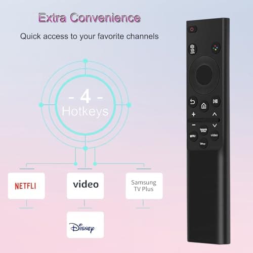 Universal Remote Control for Samsung TV, Remote Control Replacement for Samsung Crystal QLED OLED Curved HDTV 4/8K UHD, Curved Shape, Smart TV Series. - Image 6