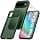 Qasyfanc Google Pixel 10/10 Pro Case with 2 Tempered Glass, [Camera Protection] [Anti-Yellow] PC Back Hard Soft Silicone Bumper Hybrid Shockproof Case for Pixel 10/10 Pro -Dark Green - Image 2