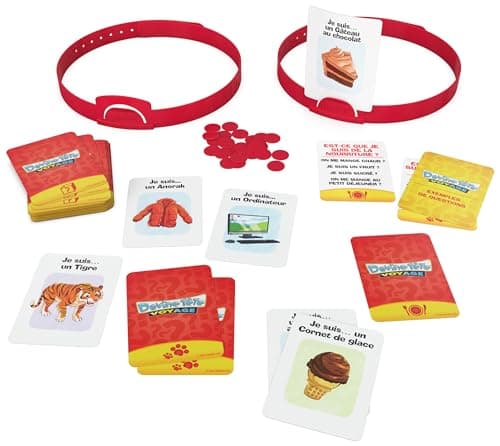 Devine Tête Voyage - Jeu de Société Famille - Bandeaux et Devinettes - Devinez L’Illustration De La Carte Qui Est sur Votre Tête - Jeu De Cartes - Version Française - Jouet Enfant 6 Ans et + - Image 5