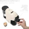 Livoo - DOD217C 4-in-1 Multi-Capsule Coffee Machine - 1400W, 20 bar, 7 volume levels, Nespresso*, Dolce Gusto*, Senseo** type pods and ground coffee - Image 4