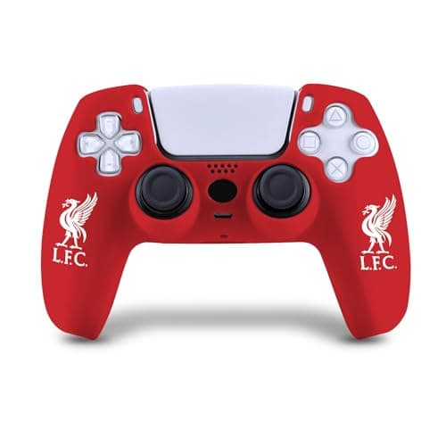Head Case Designs Officially Licensed Liverpool Football Club White Liverbird Red Logo Silicone Skin Case for Game Controller Compatible with PS5 Sony DualSense Controller - Image 3