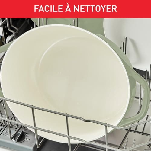 Tefal Cast Iron Casserole Dish Oval 30 cm, Light Weight Cast Aluminium Casserole Dish, Easy Cleaning, Safe Ceramic Coating, Condensing Lid, Oven Compatible, Induction, Air E2668925 - Image 5