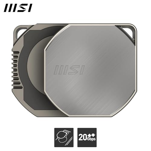 MSI DATAMAG 40Gbps 1TB - USB Type-C Magnetic External SSD for PC/Mac/iPhone/Android/Console, 1TB Capacity, 4000MB/s Read & 3500MB/s Write - 5 Year Warranty (600 TBW) - Image 3