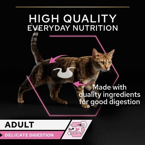 PURINA PRO PLAN | DELICATE DIGESTION | Complete Food for Adult Cats | Helps Promote a Healthy Digestive System | Sliced in Sauce | Fish | Individual Serving | Pack of 4 x (10 x 85g) - Image 8