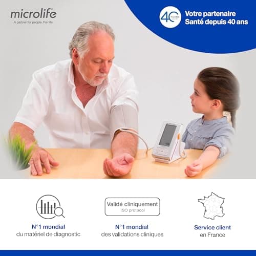 Microlife BP B2 Basic Blood Pressure Monitor, 5 Year Warranty, Professional Quality, PAD, Heart Rate Detection, Clinically Validated, WHO Scale, Arm 22-42 mm, 30 Memories - Image 7