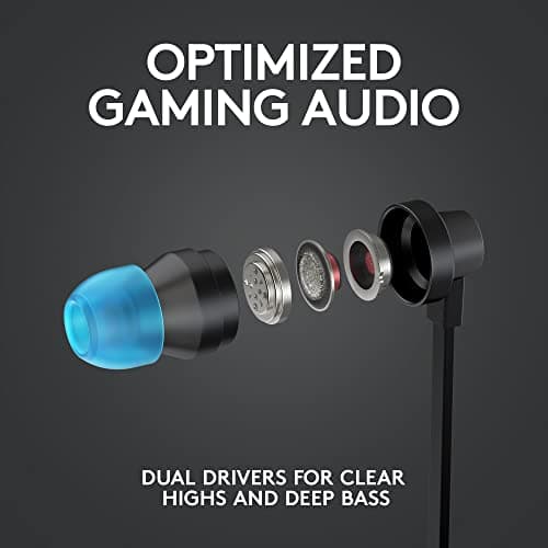 Logitech - G333 in-Ear Gaming Headphones Black - Image 5
