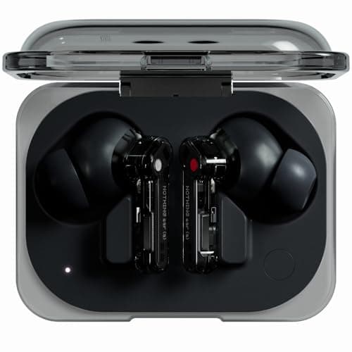 Nothing Ear (a) kopfhörer kabellos Bluetooth mit ANC, Bass-Enhance-Algorithmus und bis zu 42.5 Stunden Wiedergabezeit - Schwarz - Image 2