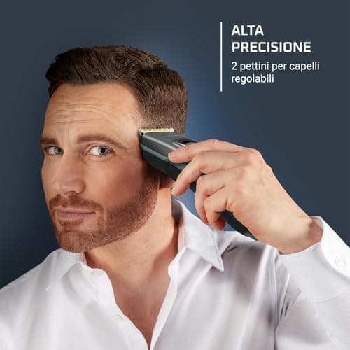 Rowenta Advancer Tondeuse à cheveux et tondeuse à barbe pour homme, 2 peignes réglables offrent 29 longueurs de coupe confortables, fonctionnalité TN5224 - Image 4