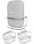 Google Nest Audio Wall Mount Bracket with Built-in Cable Management, No Screws Needed, Speaker Accessories (Transparent, JG02Y) - Image 2