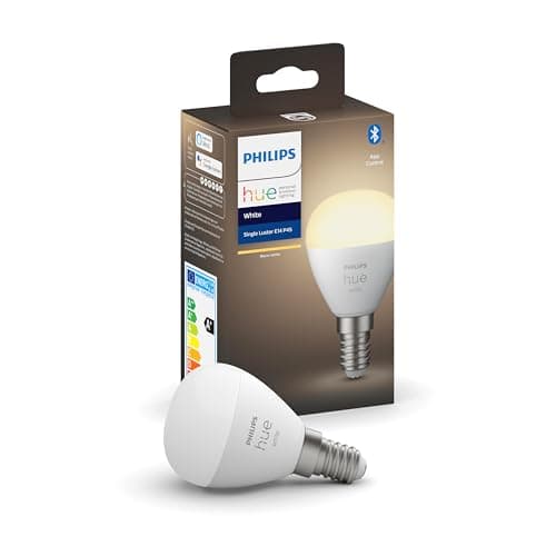 Philips Hue White Luster E14 Bluetooth Smart LED Bulb Works with Alexa, Google Assistant and Apple Homekit - Image 3