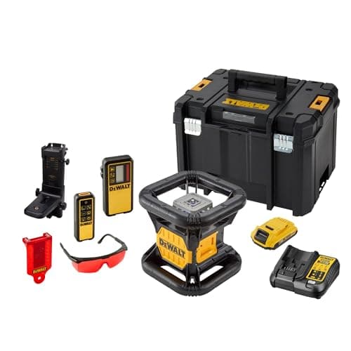 DeWalt DCE079D1R Rotary Laser Level 18V Double Slope Outdoor - Silver - Image 2