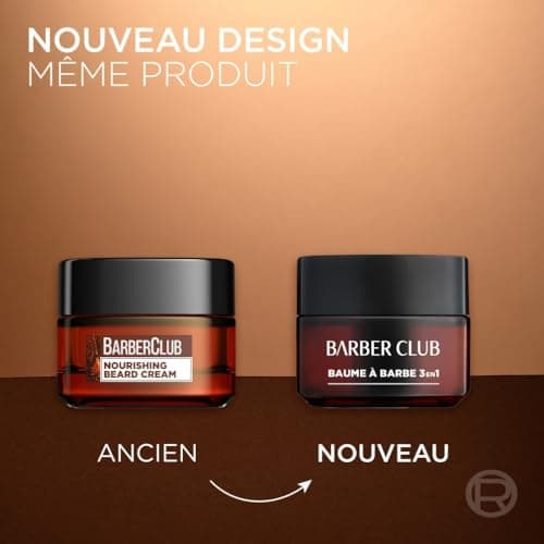 L'Oréal Men Expert BarberClub- Crème Nourrissante pour Barbe & Visage - Texture Légère & Non Grasse - Absorption Rapide - À l'Huile Essentielle de Bois de Cèdre - 50 ml - Image 3