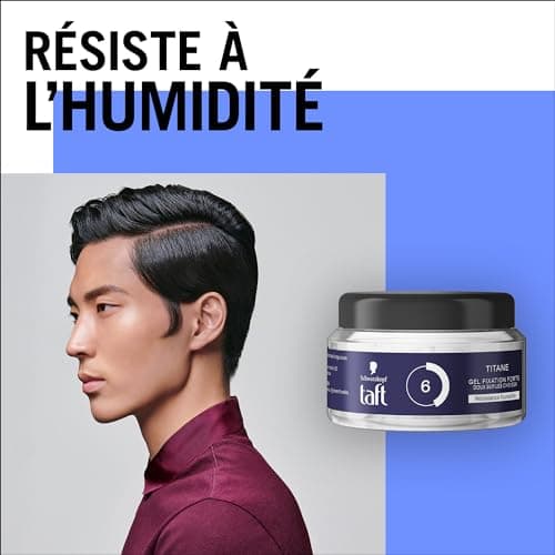 Taft - Schwarzkopf - Styling Gel - Titanium Gel - Moisture Resistance - Strong hold - Gentle on hair - Long lasting hold - No sticky effect - Formula Provitamin B5-250ml - Image 6