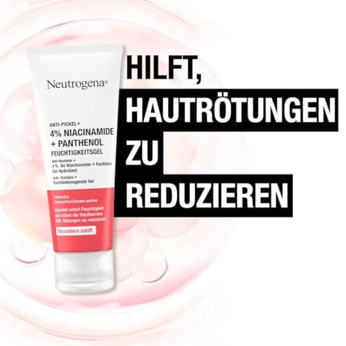 Neutrogena | Anti-Pimple Moisturising Gel + 4% Niacinamide + Panthenol (50ml) - Anti-pimple Face Care for Dry and Irritated Skin - Moisturizing Cream Fragrance Free and No Dyes (Pack of 2) - Image 4