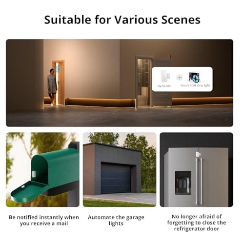 SONOFF SNZB-04P ZigBee Wireless Door and Window Sensor, Door Opening Sensor, Wireless Home Alarm, Compatible with Alexa/Google Home, SONOFF Zigbee Hub Required, Batteries Included - Image 6