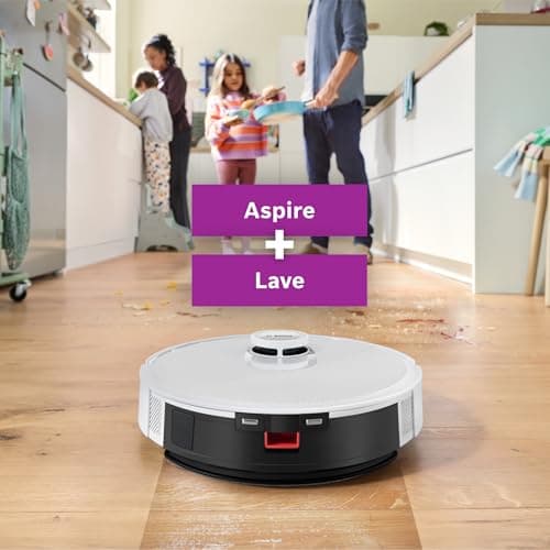 Bosch Spotless + BCRD1W Robot Vacuum Cleaner, 11000 Pa, Static Mop, Service Station, Smart Infrared Vision Navigation, Home Connect App, White - Image 3