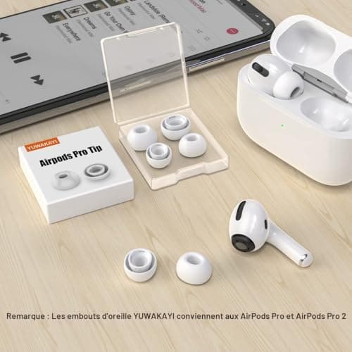 [3 Pairs] Earbuds for Airpods Pro and Airpods Pro 2 with Noise Reduction Hole, Silicone Airpods Pro with Portable Storage Box and Fit in Charging Case (S/M/L) - Image 8