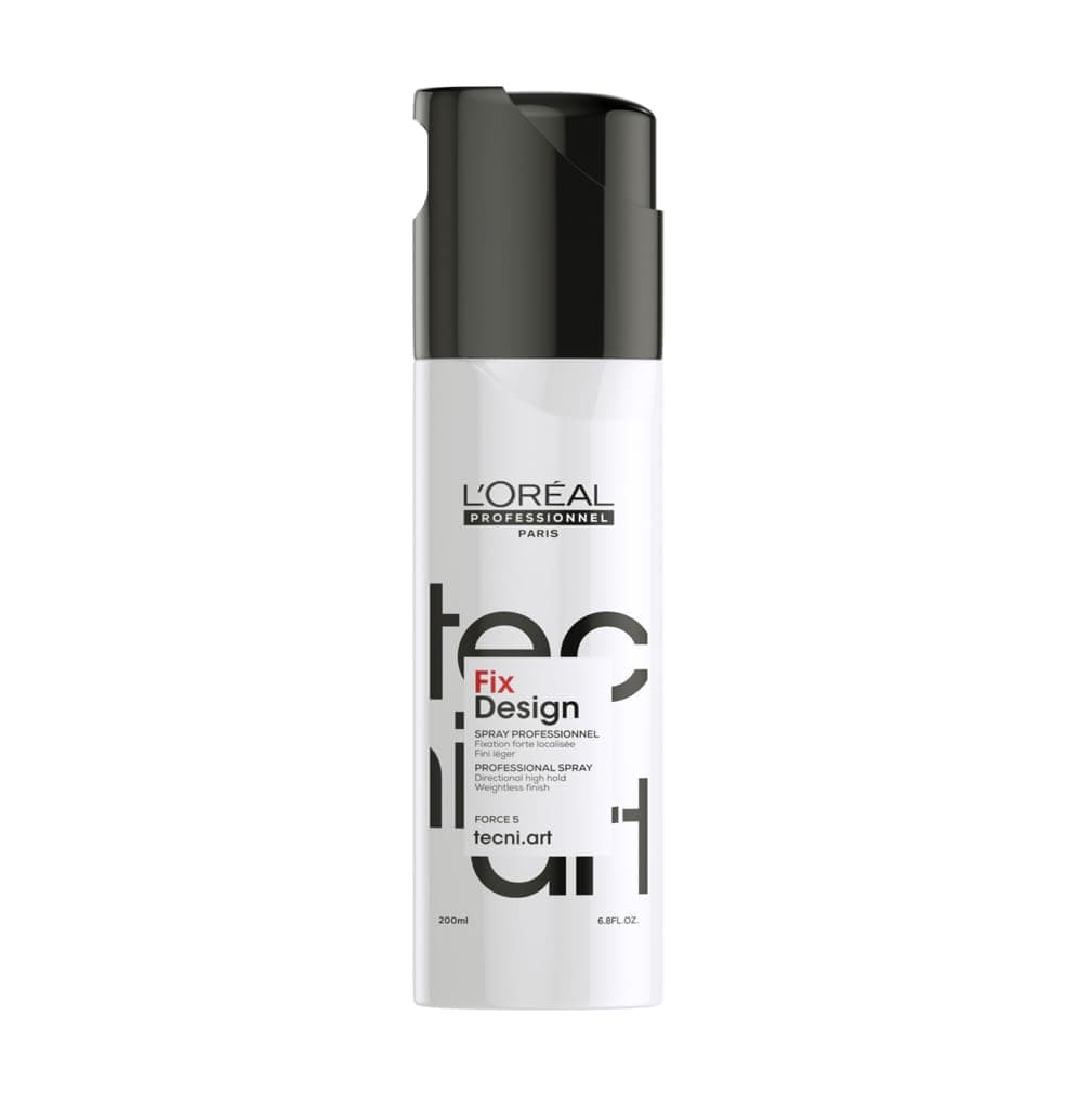 L'OREAL PROFESSIONNEL - Spray Coiffant Fix Design Force 5 - Fixation et Tenue Longue Durée - Cheveux Brillants - Anti-Frisottis & Sans Résidus - Non Collant & Non Gras - Tecni Art - 200 ml - Image 8
