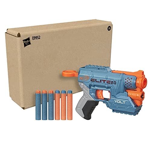 Nerf Elite 2.0 Volt SD-1 - Dart Blaster with Luminous Sight Beam, Storage for 2 Darts and 2 Tactical Rails, 6 Official Nerf Darts Included, Ages 8 and Up, Multicolour - Image 3