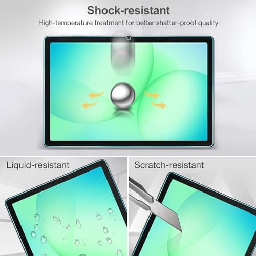 ProCase 2 x Tempered Glass Screen Protector for Samsung Galaxy Tab A11+ (SM-X230) 2025/ A9+ (SM-X210) 2023 11 Inch Anti-Scratch Bubble-Free - Image 8
