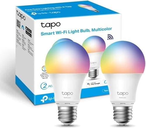 Tapo Ampoule Connectée WiFi, Ampoule LED E27 Multicolore 2500K-6500K, Dimmable 8.7 W 806Lm, Compatible avec Alexa et Google Home, Commande Vocale, Economie d'énergie, L530E(2-pack) - Image 5