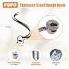 Stainless Steel Spiral Dough Hook Compatible with KitchenAid 4.5L and 5L Tilt Head Mixers, Versatile Spiral Design, Efficient Kneading, Easy to Use - Image 3
