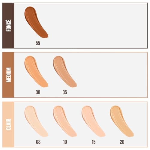 Maybelline New York - Anti-cernes Liquide Ton Sur Ton Fit Me Matte & Poreless - Tous Types de Peaux - Teinte : Nude (08) - 6,8 ml - Image 8