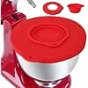 Silicone Protection Anti-Éclaboussures Accessoires pour Kitchenaid Stand Mixer 4.8L, Couvercle de Bol pour Bol Kitchen Aid Artisan 4.5-5 QT, Accessoire pour Kitchen Aid Mixer Tilt-Head (Rouge) - Image 2