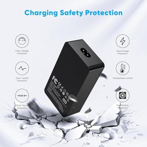 65W Surface Pro Ordinateur Portable Chargeur for Microsoft Surface Pro 8/X/7/6/5/4/3,Surface Book 2/1, Surface Laptop 5/4/3/2/1 Studio,Compatible avec Microsoft Chargeur 65W,USB Type A 2 Pin NA - Image 3